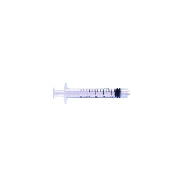 Шприц Трехкомпонентный Одноразовый,  Luer-Lock, Без Иглы, 2Мл: 1 Solocare 